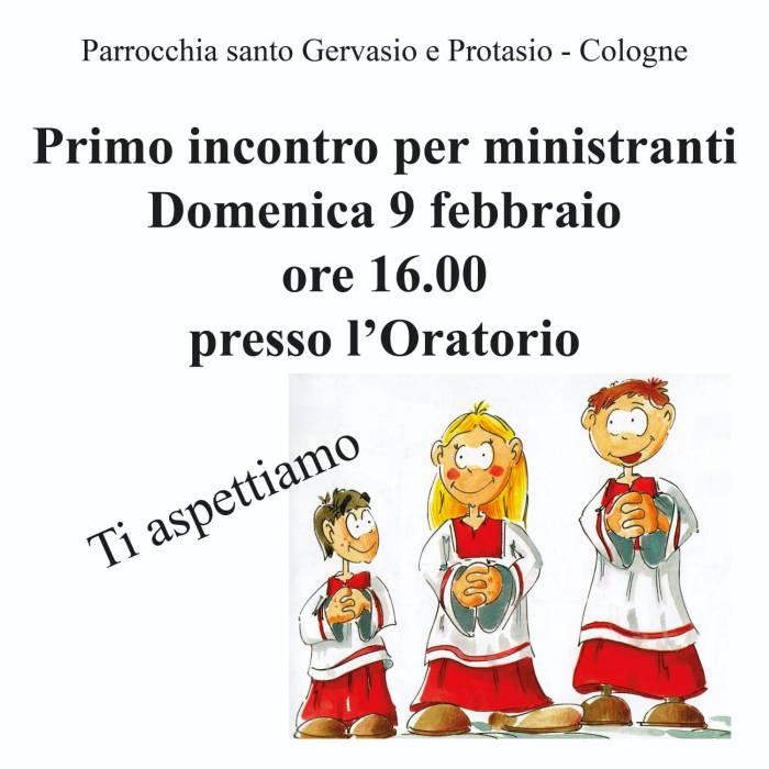 Incontro chierichetti